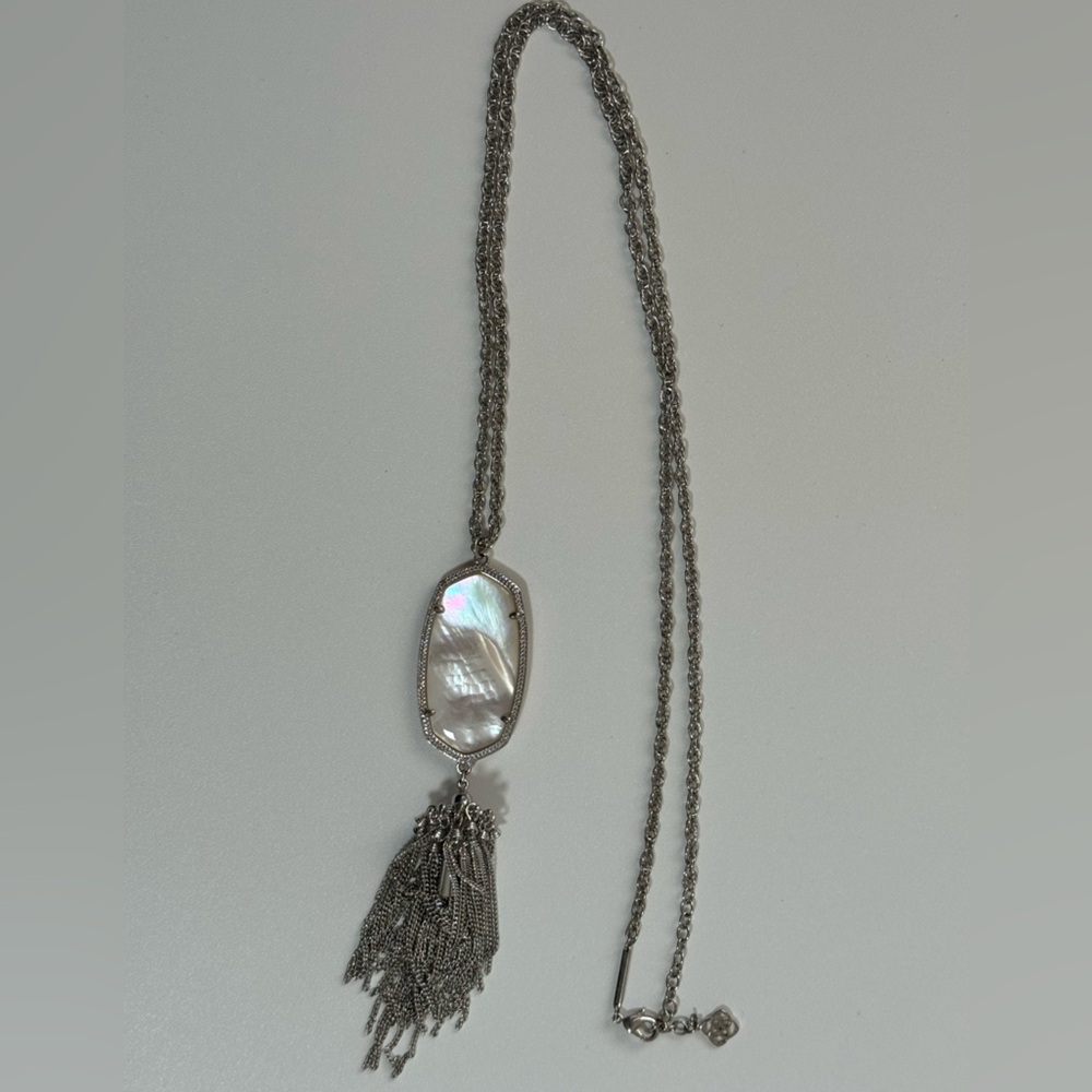 Kendra Scott Silver Ivory MOP Rayne Necklace